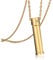 Zysta Urn Necklace for Ashes with Cubic Zirconia Cylinder Tube Ash Cremation Urns Keepsake Necklaces Jewellery Holder Pendant Necklacss