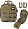 LIVANS Taktische Erste-Hilfe-Tasche, Molle EMT Beutel Rip-Away Militär IFAK Medizinische Tasche im Freien Notfall Überlebens-Kit Quick Release Design Include Rotes Kreuz Patch