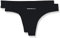 Emporio Armani Underwear Damen Bi-Pack Thong Basic Bonding Microfiber Unterwäsche, Black/Black, L
