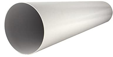 Kunststoffrohr Lüftungsrohr Rundrohr 0,5m Rohr PVC weiß Ø 100 mm Ø 125 mm Ø 150 mm - VONLIS® Ø 150 mm