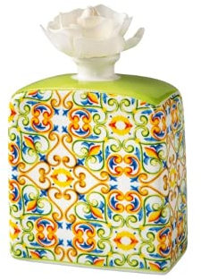 Brandani 53791 Diffuseur de parfum Médicae, lys, porcelaine avec fleur en papier durable