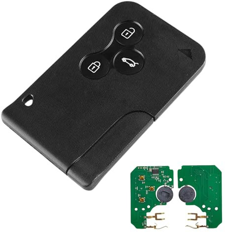 Heart Horse 3 tasti Cover Guscio Chiave Telecomando, Telecomandi Auto Chiave Guscio per Re-nault Megane 2 Scenic 2 Clio 3 con 433 MHz PCF7947 chip