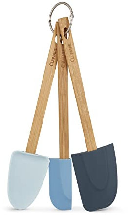 Culinare Naturals | C70018 | Lot de 3 Spatules en Silicone et Bambou | 30 cm