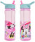 Disney - Minnie Mouse Flip Up Water Bottle 600ml, Official Disney UK Merchandise by Polar Gear, Kids Reusable Non Spill BPA Free Recyclable Plastic, Ideal School Sports, Pink & Blue