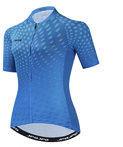 Damen Radtrikot Mountainbike Jersey Damen Kurzarm Fahrradshirt Biking Top S-3XL, U0023, Mittel
