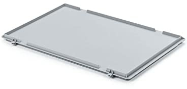 PROREGAL Scharnierdeckel für Eurobehälter | HxBxT 2,7x40x60cm