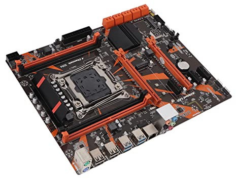 Dpofirs Placa Base X99 LGA 2011-3, Placa Base para PC con 4 Ranuras de Memoria DDR4, NVME M.2, Interfaz de Módulo WiFi, Placa Base de Computadora con Tarjeta de Red Gigabit para Escritorio