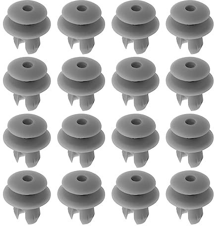 VGOL 50 Stück Verkleidungsklammern Ersatz 70186729901 701867299 Kompatibel mit VW T4 T5 Autoverkleidungsklammern Türverkleidungsklammern Grau