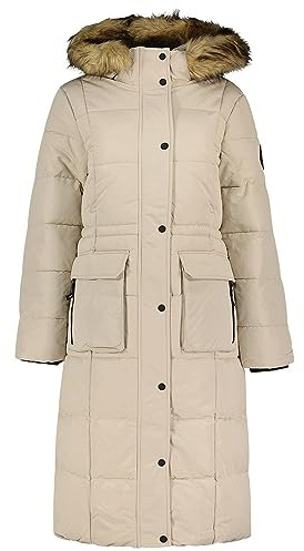 Superdry Damen Langer Everest Steppmantel Chateau Grau 40
