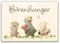 Bären Familie Schneidebrett Glas mit Spruch Bärenhunger Teddy-Motiv Glas-Schneidebrett Ideal für Essen mit Familie Freunden Geburtstags