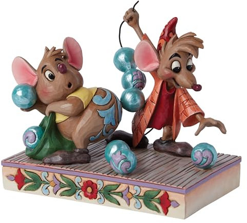 Disney Traditions Jaq and Gus Figurine, Height 14cm