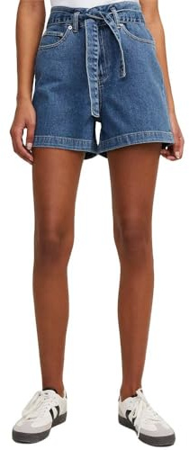 JACK & JONES Damen Jxcelen Hw Paperbag Denim Ex DNM Shorts