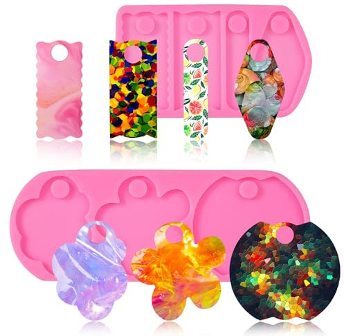 7pcs Name Plate Resin Molds, Silicone Name Tag Molds Compatible with Stanley 30oz Tumbler Lid Name Plate for Epoxy Resin Personalized Resin Molds for Stanley Tumbler Cup Accessories