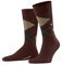 Burlington Herren Socken Edinburgh M SO Wolle gemustert 1 Paar, Braun (Brick 8411) neu - umweltfreundlich, 40-46