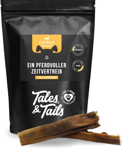 Tales&Tails - EIN PferdVoller Zeitvertreib - 100% Pferdehaut - Kauartikel für Hunde - 500g