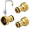Schlauchadapter Wasserhahn Adapter,3 PCS Universal Wasserhahnanschluss für Mischbatterie 22mm Weiblich 24mm Männlich Gartenschlauch Wasserhahn Adapters Anschluss für Küche Wasserhahn Bad Garten