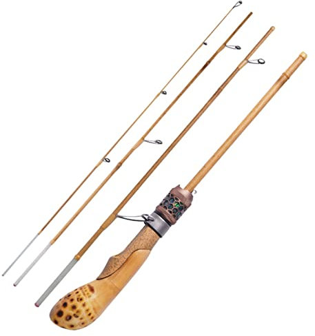 telescopico Canna da pesca in stile bambù Canna da pesca e mulinello combinato Canne da pesca ad alta sensibilità Canna da pesca portatile durevole per i viaggi Canna da pesca