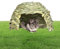 Faltendes Strohhaus, Kaninchengrashaus, Für Kaninchen-Meerschweinchen Chinchilla Frettchen, Sehr Großes Grashaus Für Kaninchen, Multi-Utili , Essbar, Ungiftig, Kauspielzeug Für Kleine Tiere