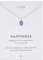 LUUK LIFESTYLE Collar delicado de plata esterlina con colgante básico de cristal solitario, piedra de circonita, idea de regalo para mujer, collar con piedra de nacimiento, azul marino y plata