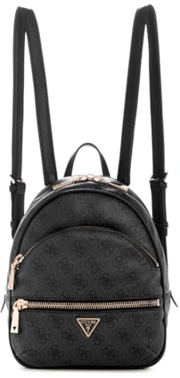 GUESS Damen Manhattan Ii Backpack Rucksack, Kohle-Logo, Einheitsgröße