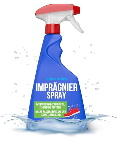 Vero Shine Imprägnierspray (500ml) für Jacke, Schuhe und Textilien Outdoor, Impregnierungsspray Macht Wasser- und schmutzabweisend