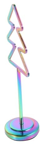 OSALADI Edelstahl Kartenhalter Baumform Multifunktional Notizclip Festlicher Weihnachtskartenhalter Tischkartenhalter Fotohalter Für Büro Und Zuhause