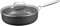 MSMK Premium Cookware 26cm Sauté Pan with Glass Lid，Non-Stick, Hard Anodised Aluminium, Induction Compatible，Grey