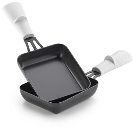 LAGRANGE - Set mit 2 Raclette-Pfännchen, rechteckig, PTFE