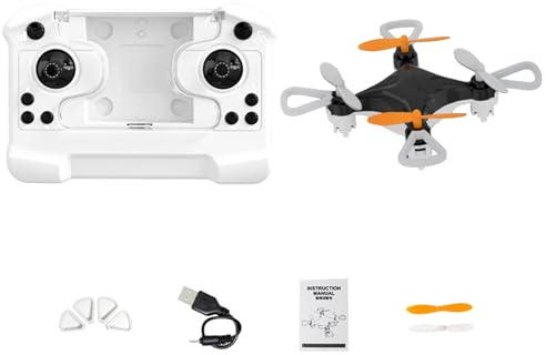 Mini Drone with Easy Stunt Flights & 360° Tricks, Small Drone for Kids, Beginner Drones with LED Propeller Protection, Altitude Hold, 3D Flips and Headless Mode, 360°flips, For Indoor Outdoor(Black)