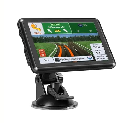 Navigation for Car Truck 2026 - Navigation System 7 Inch Touchscreen Navigator with UK Europe Maps, Lifetime Free Map Updates, Voice Broadcast, Speed Camera Warning, Vehicle GPS Unit