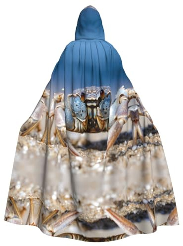 MROWYC Crab Crawling Print Capes - Halloween Karneval Cosplay Kostüme Umhang verwandeln sich in Party-Fokus