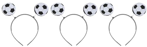 Amosfun Fußball Haarband 3 Stück Sport Cheerleading Stirnband für Em Wm Public Viewing und Stadion für Mädchen Jungen Herren Damen