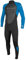 O'Neill Wetsuits Reactor II-Traje de Neopreno con Cremallera Trasera (3/2 mm), Hombres, Negro/Océano, 4XL