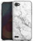 DeinDesign Silikon Hülle kompatibel mit LG Q6 Case transparent Handyhülle Stein Marmor Muster