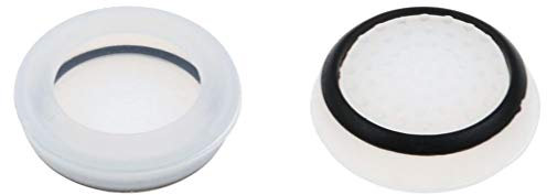 OSTENT 8 x Analog Joystick Button Protector kompatibel für Sony PS4 Wireless Controller - Farbe weiß und schwarz