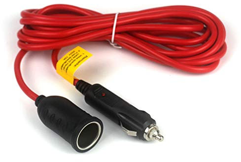 Aofan Car Cigarette Lighter Extension Lead 12V/24V 14AWG 3.6M Heavy Duty with LED Indicator & Fuse Protection for RV, Truck, Boat Accessories