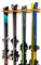 StoreYourBoard Holz-Ski-Wandhalter, 4 Paar Ski-Aufbewahrung, Heim- und Garagen-Montagesystem (Natürlich)