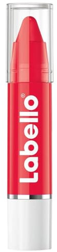 Labello Crayon Lipstick Lippenstift färbt und spendet Feuchtigkeit, ohne Mineralöle und Parabene, Poppy Red