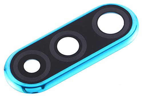Ersatz-Glas-Rückseite, Objektiv-Gehäuse + Rahmen (Blau) Ring-Kamera, kompatibel mit Huawei P30 Lite MAR-LX1M LX2J (nur Version 24 MPX).