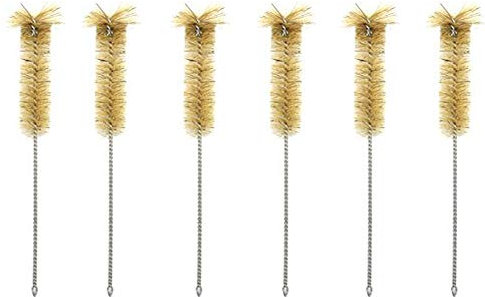 Essential oil Bottle Cleaning Brush Stainless Steel Cleaner Brushes,Bristles Tube Bottle Reusable cleaning tool For Essential oil bottle（Small bottles are not applicable),6pcs