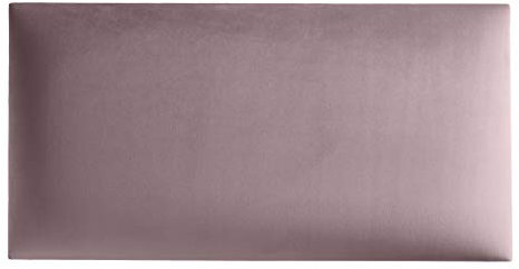 softwalls Wandkissen Samt mit 50mm Polsterung - Bett Kopfteil Wandpolster - Wandverkleidung - Wandpaneele | 60 x 30 Zartrosa