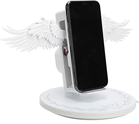 Wireless Charger,10W Angel Wing Style Wireless Fast Charging Stand,Multifunction Cordless Charging Stand for Mobile Phone Universal for Office Home