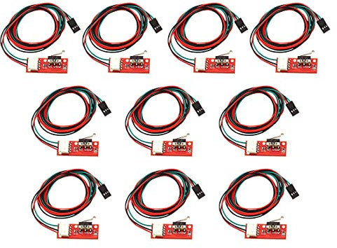 HUAZIZ 10 Stück Mechanischer Endschalter mit Kabel für 3D-Drucker Makerbot Prusa Mendel RepRap Mega 2560 1280 CNC Arduino RAMPS 1,4
