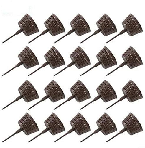 100 cestas de malla de fertilizantes, fertilizante para orquídeas, bonsái suculentas, caja de fertilizantes con tapa, para orquídeas jugosas bonsái