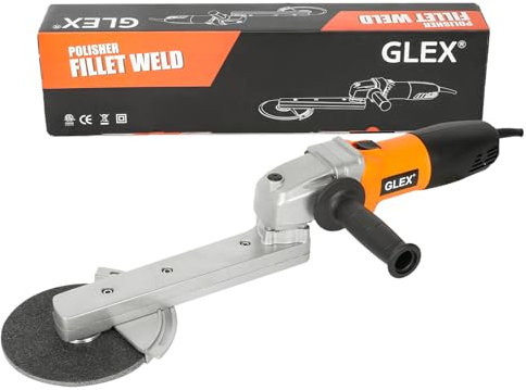 GLEX Angle Welding Variable Speed Grinder Stainless Steel Grinder Welding Narrow Angle Long Arm Grinder Electric Industrial Grade Grinding and Descaling Extended Pole Grinding Tool
