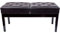 IBOWZ Klavierhocker Deluxe Duet Klavierbank aus Leder, höhenverstellbarer Klavierhocker mit großer Aufbewahrungsbox für 2 Musiker, 100 x 39 x 48 cm