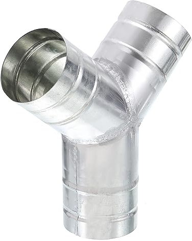 PATIKIL 3 Inch 3 Way Duct Splitter, Y Connector Air Vent Duct Hose Exhaust Pipe Adapter for Dryer Exhaust Fan Vent Systems HVAC