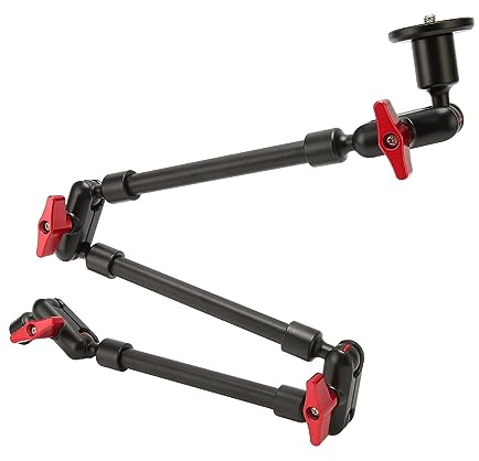 Gelenkarm-Kamerahalterung, 360-Grad-Drehung, 31 Zoll Verstellbare Gelenkreibungs-Magic-Arm-Verlängerungsstange, mit 1/4 Zoll 3/8 Zoll Gewinde, für Kamerahandy
