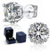 MomentWish Moissanite Ohrringe, 2 Karat/6.5 mm Ohrstecker Silber 925 Echt Damen Diamant Stecker Schmuck Geschenk für Damen-Herz Seite