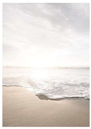 Wandbilder Strand Weiß Beige Foto Auf Leinwand Aesthetic Decor Bild Auf Leinwand Bilder Wohnzimmer Leinwand Bilder Wandbilder Wandtattoo Schlafzimmer Badezimmer Room Decor Kein Rahmen 40x60cm